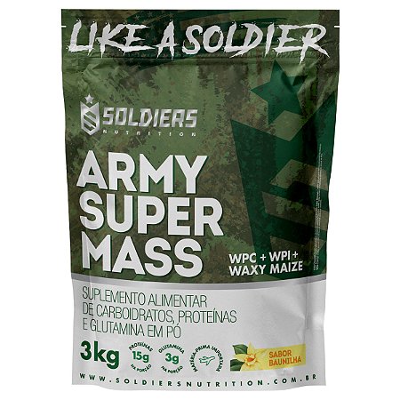 Hipercalórico Army Super Mass (3Kg) Soldiers Nutrition
