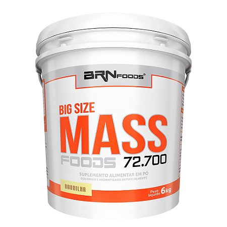Hipercalórico Big Size Mass Balde (6kg) BRN FOODS
