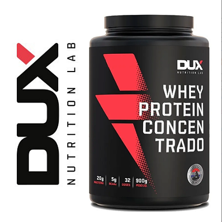 WHEY Concentrado (900g) DUX - Morango