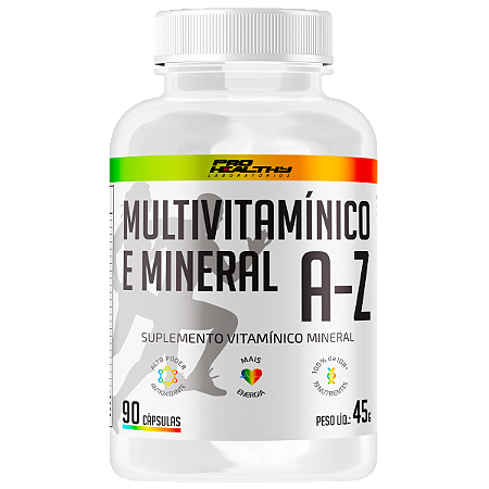 Multivitamínico e Mineral AZ (90 Cáps.) Pro Healthy