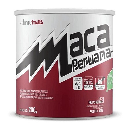 Maca Peruana Solúvel (200g) Sabor Frutas Negras - Clinicmais