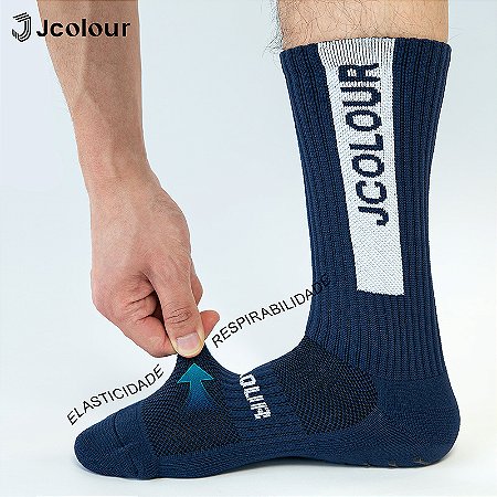 3 Pares, Meias esportivas profissionais com estampa de letras JCOLOUR, Meias grossas