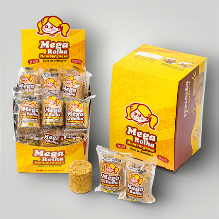 Paçoca Mega Rolha 27 Unidades | Doces Hamburguesa