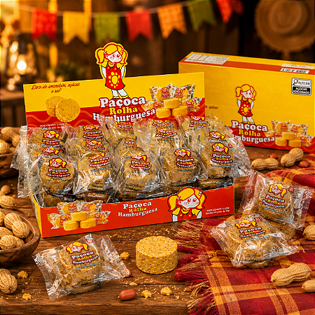 Paçoca Rolha | Doces Hamburguesa