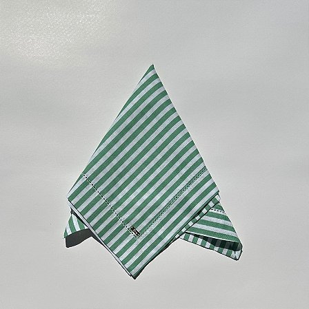 Guardanapo Ponto Ajour Listrado Verde