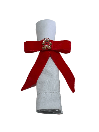 Argola para Guardanapo Laço Vermelho