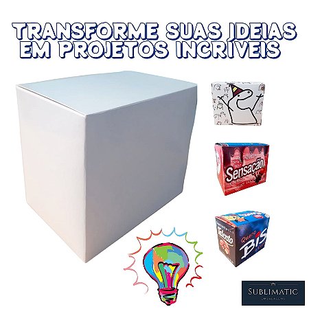 Caixa Resinada para Canecas Fechada sem Alça