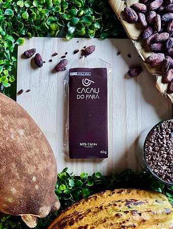 Barra de chocolate 60% cacau + Cupuaçu (40g)