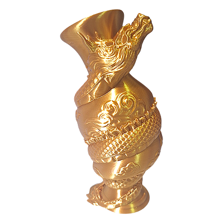 Vaso Decorativo Dragão Oriental