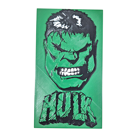 Placa Decorativa 3D Hulk