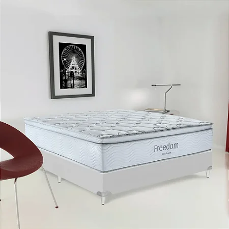 Colchão Casal Molas Ensacada Freedom (32x138x188) Branco - Ortobom