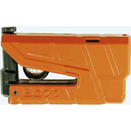 Trava De Disco C/ Alarme Abus 8077 Laranja