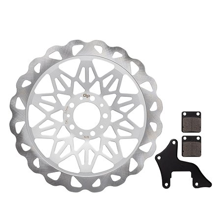 Disco C/ Pastilha Freio Diant. Gp7 Cg 150 04/08 320mm Prata