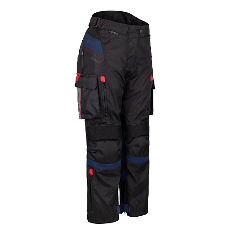 Calca Texx Armor Ld Fem Pret Azul Verm Cinz   S