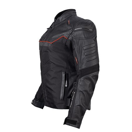 Jaqueta Texx Falcon V2 Fem Ld Pret Verm Xxxxl 4xl