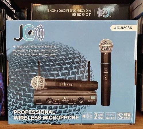 Microfone Sem Fio Profissional JC-82986