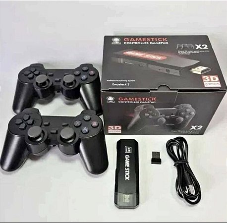 GameStick - Console de Jogos Compacto com 2 Controles