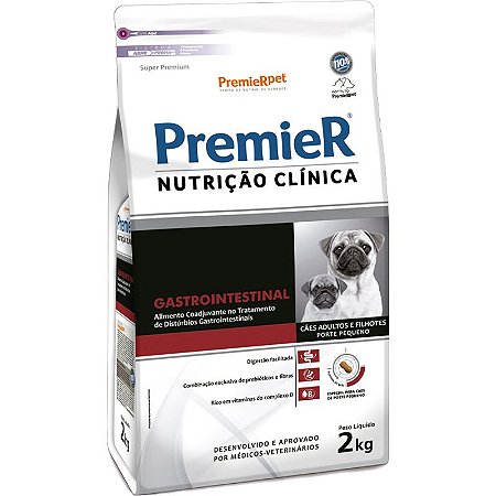 Ração Premier Nutrição Clínica Gastrointestinal para Cães de Pequeno Porte - 2,0Kg