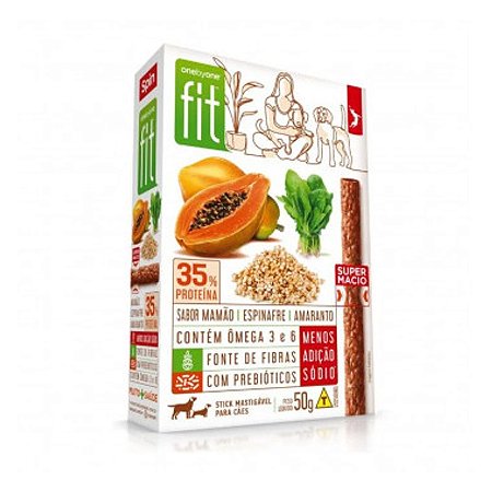 Petisco Spin Pet Stick Fit - Mamão, Espinafre e Amaranto - 50g