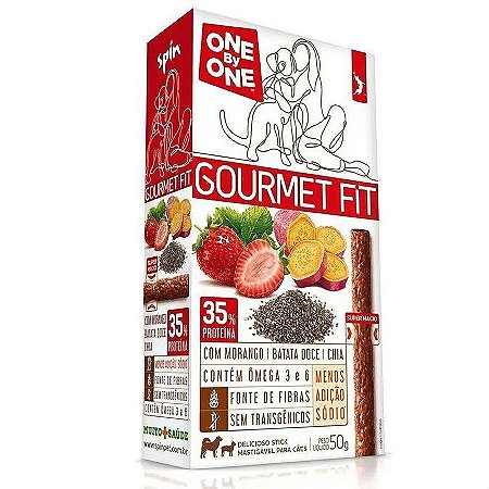 Petisco Spin Pet Stick Fit - Morango, Batata Doce e Chia - 50G