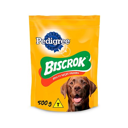 Biscoito Pedigree Biscrok Maxi para Cães Adultos de Raças Grandes - 500G