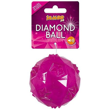 Brinquedo Jambo Bola Diamond Rosa - Tamanho G