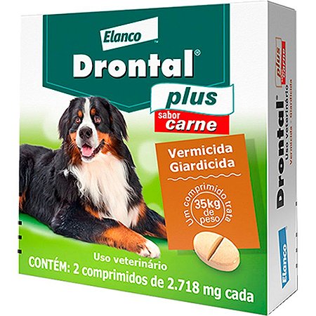 Drontal para Cães de 35kg Sabor Carne