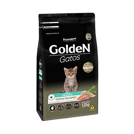 Ração Golden para Gatos Filhotes Sabor Frango - 1Kg