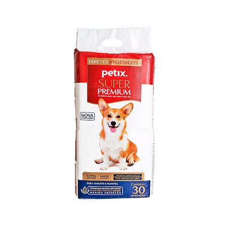 Tapete Higiênico Petix Super Premium para Cães - 90x60cm - 30 Unidades