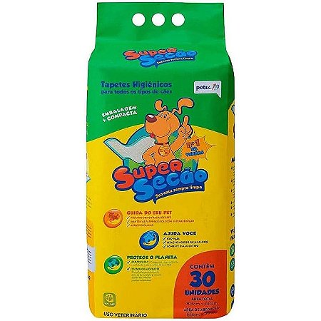 Super Secão Tapete Higiênico 80x60 c/ 30 Unidades
