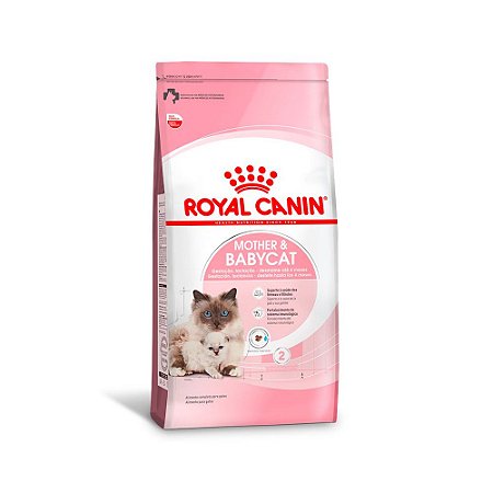 Ração Royal Canin Mother & Babycat para Gatas Gestantes e Lactantes e Filhotes de 1 a 4 Meses de Idade - 1,5Kg