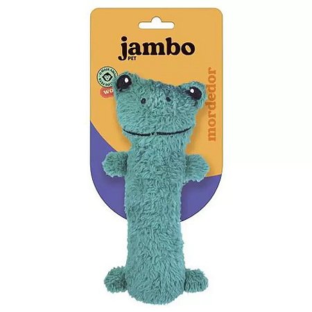 Mordedor Jambo Barriguinha Plush Sapo Verde