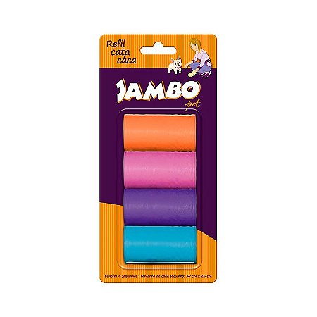 Refil de Sacolas Jambo Basic para Cães