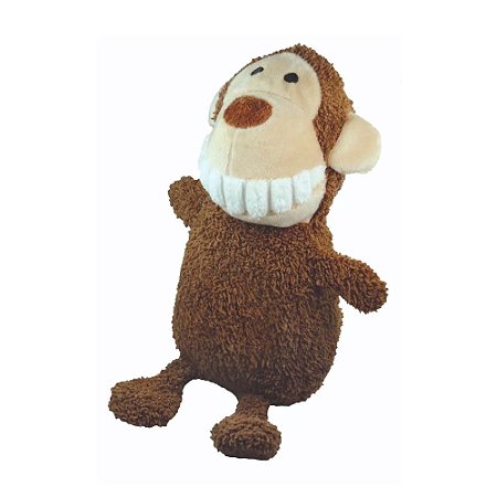 Brinquedo Jambo Mordedor De Pelúcia Macaco Dentinho