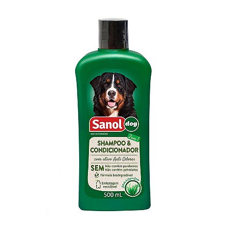 Shampoo Sanol Dog Cães Citrus Grande Porte- 500ml