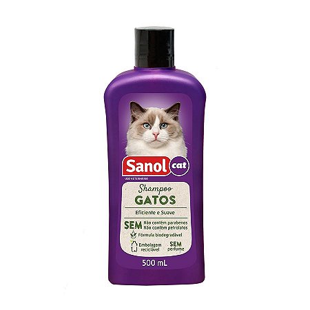 Shampoo Sanol Cat para Gatos - 500ml