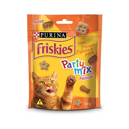 Petisco Friskies Sabor Frango, Fígado e Perú - 40g