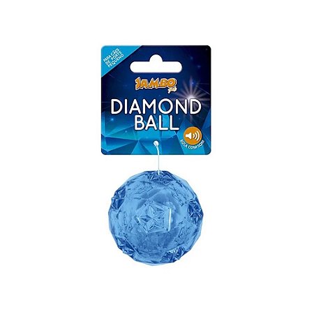 Brinquedo Mordedor Câes Diamond Jambo Pet Azul- Tamanho G