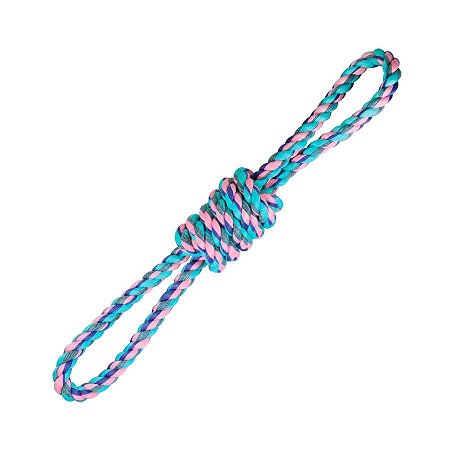 Brinquedo Jambo Mordedor Corda 8 Twisted Pastel para Cães