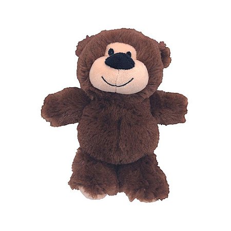 Brinquedo Jambo Pelúcia Happy Bear Marrom para Cães