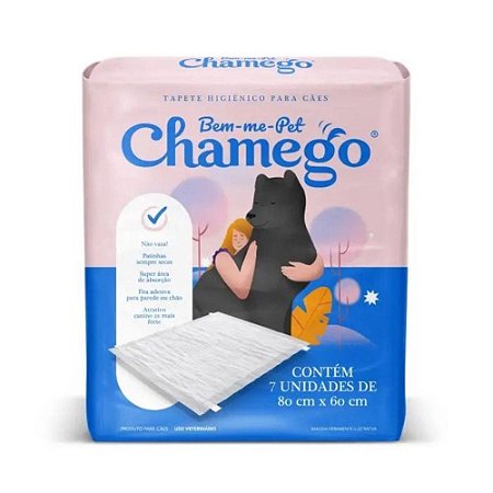 Tapete Higiênico Cães Chamego 80X60 c/7 Unidades