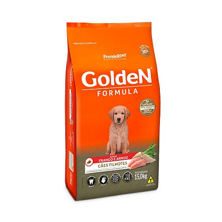 Ração Golden Fórmula para Cães Filhote Sabor Frango e Arroz - 15,0Kg
