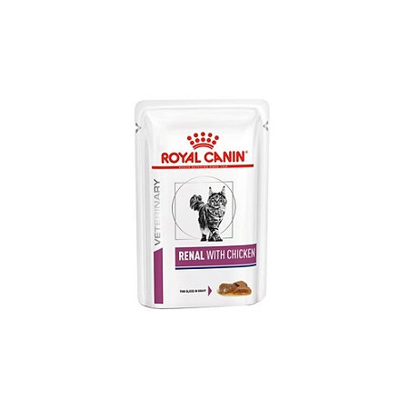 Ração Úmida Royal Canin Veterinary Diet Renal Chicken Cat - 85g