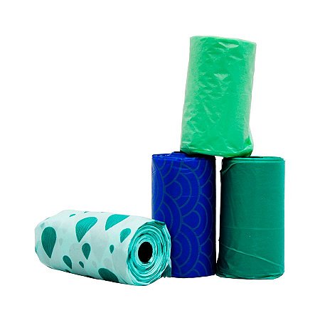 Refil Cata Caca Biodegradável e Ecológico Germanhart Waves para Cães e Gatos