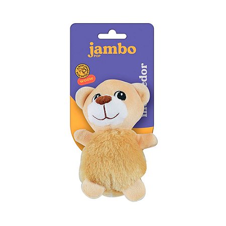 Brinquedo Jambo Mordedor Pelúcia Pop Animal Dog para Cães - JB25591N