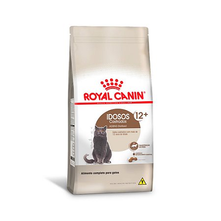 Ração Royal Canin Sterilised 12+ para Gatos Adultos Castrados Acima de 12 Anos - 400g