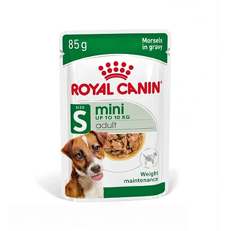 Ração Úmida Royal Canin Saché Mini Adult para Cães Adultos de Pequeno Porte - 85g