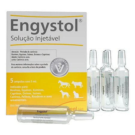 Engystol Veterinário Injetável - 5ml - 5 Ampolas