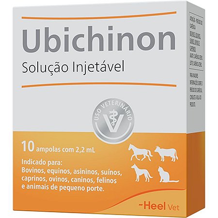 Ubichinon Injetável - 10 Ampolas de 2,2ml