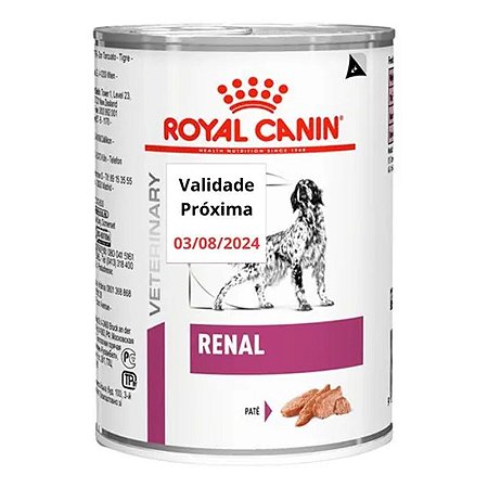 Ração Úmida Royal Canin Veterinary Diet Renal para Cães com Insuficiência Renal Crônica - 410 g